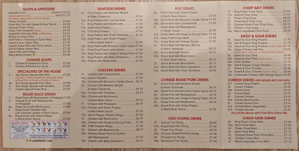 Menü_Sun House_Saint Columb Major_Bild_1