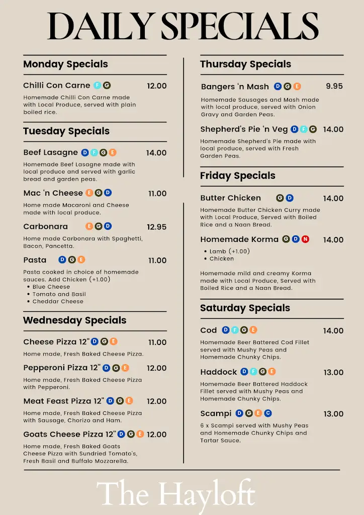 Menu_Hayloft Bar_Saint Columb Major_image_1