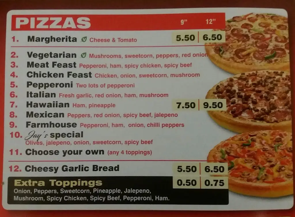 Menu_Jays Kebab and Pizza House_Saint Columb Major_image_1
