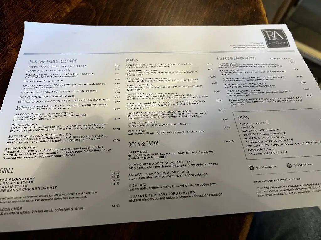 Menu_The Ruddington Arms_Ruddington_image_3