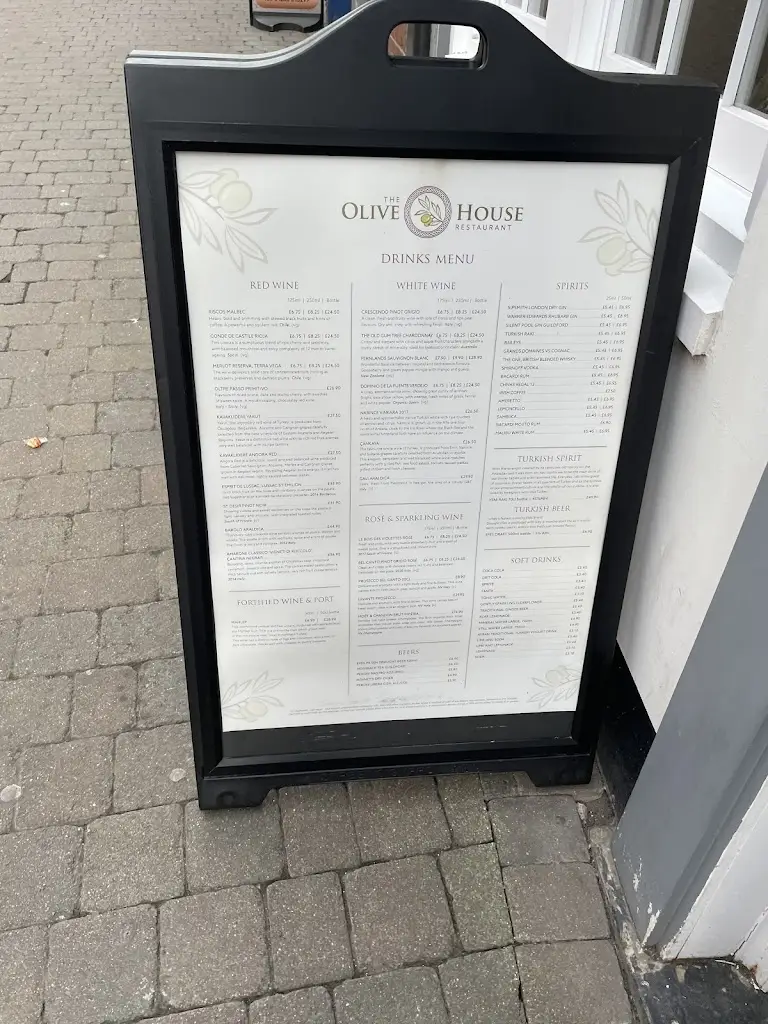 Menu_The Olive House_Basingstoke_image_2