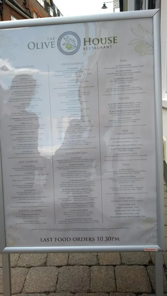 Menu_The Olive House_Basingstoke_image_4