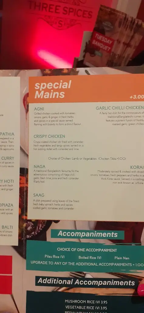 Menu_Three Spices_Ruddington_immagine_3