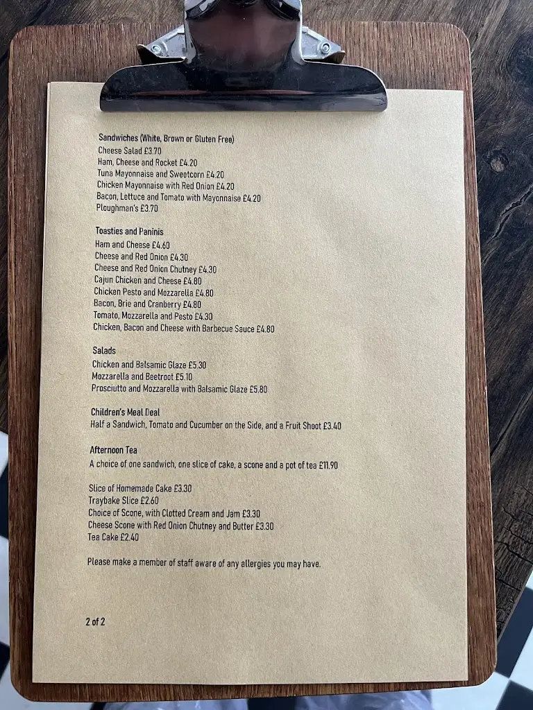Menu_The Old Bakehouse Tea Room_Ruddington_image_1