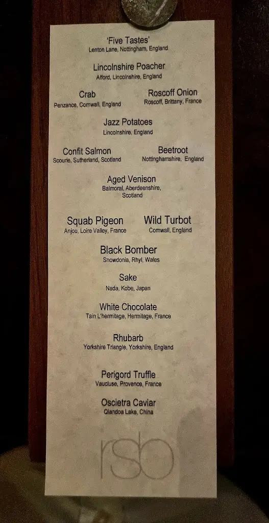 Menu_Restaurant Sat Bains with Rooms_Ruddington_image_4