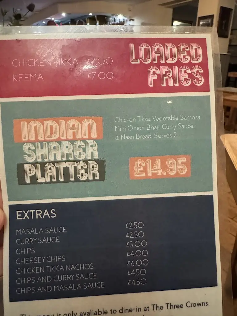 Menu_Three Crowns_Ruddington_image_2