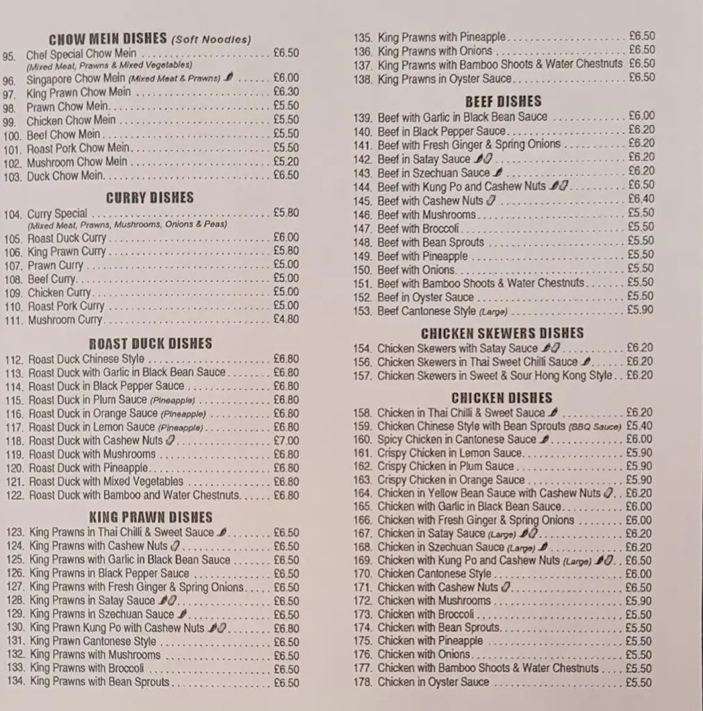Menu_New China City_Ruddington_image_1