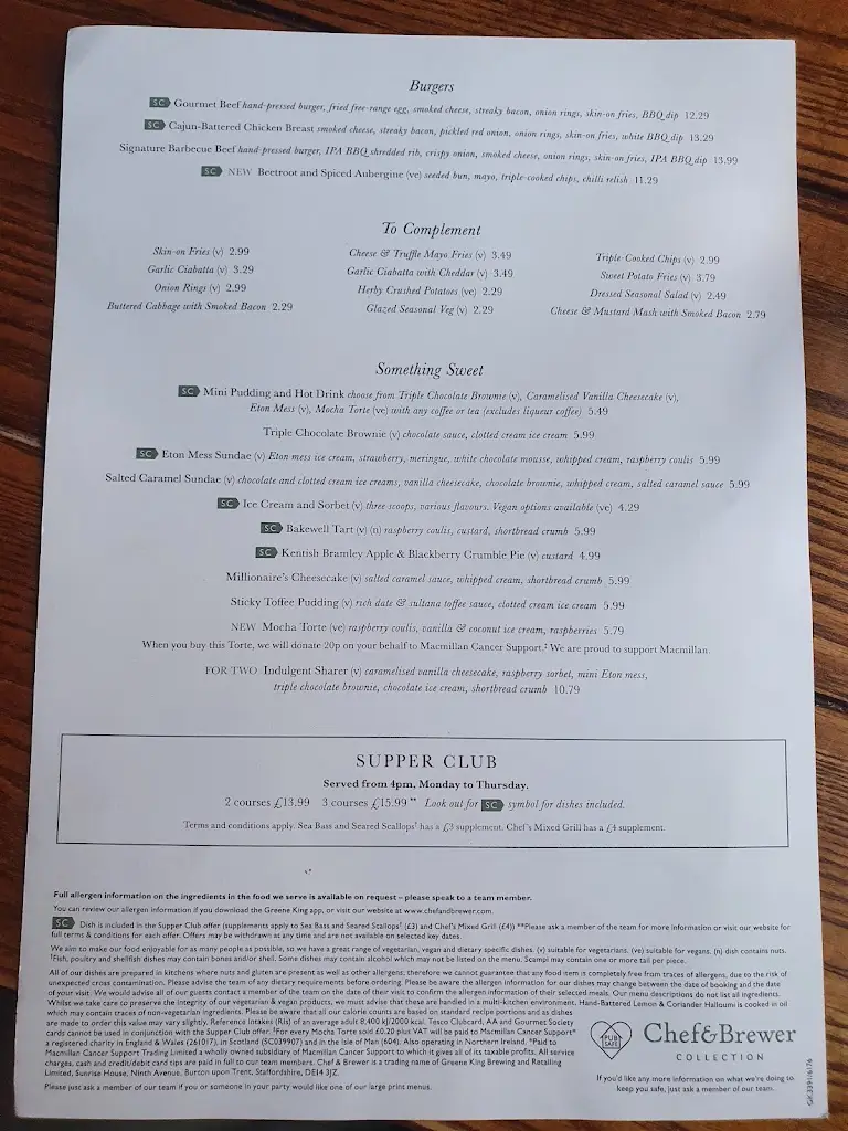 Menu_Ferry Inn_Ruddington_immagine_3