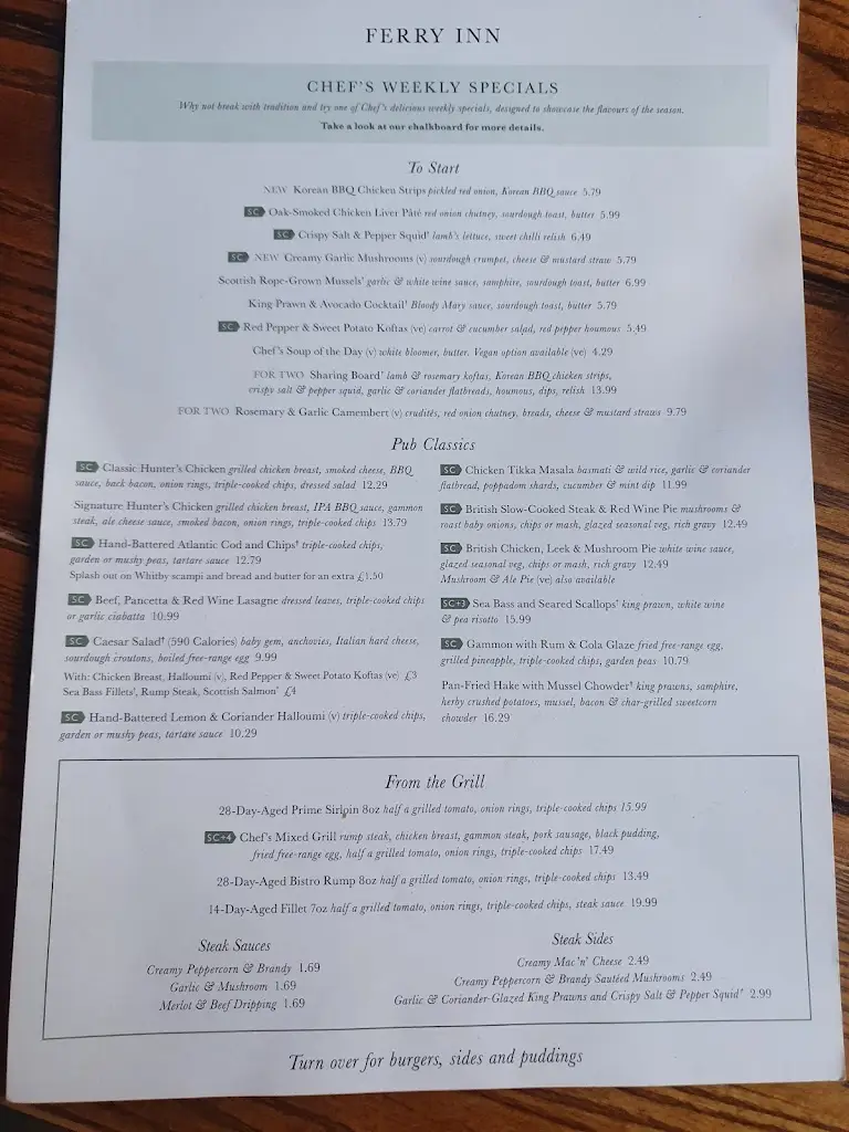 Menu_Ferry Inn_Ruddington_immagine_4