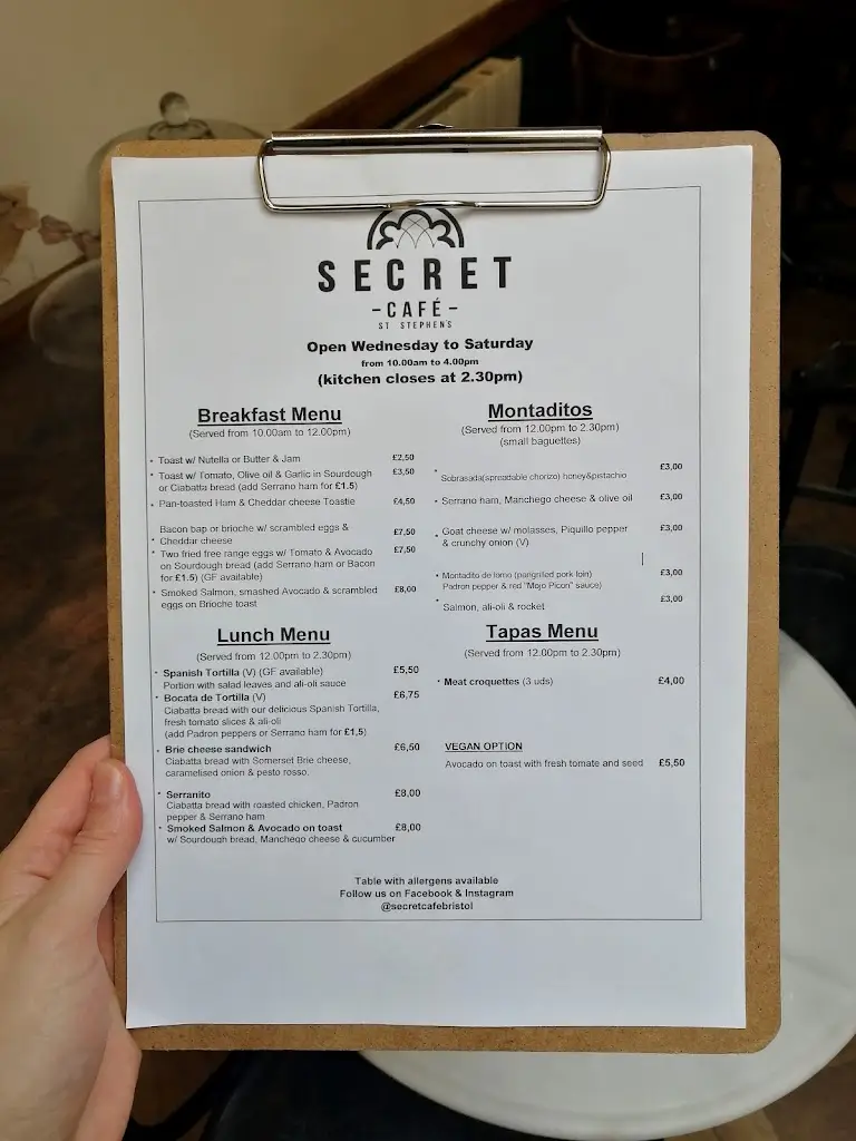 Menu_Secret Café_Saint Stephen_image_3