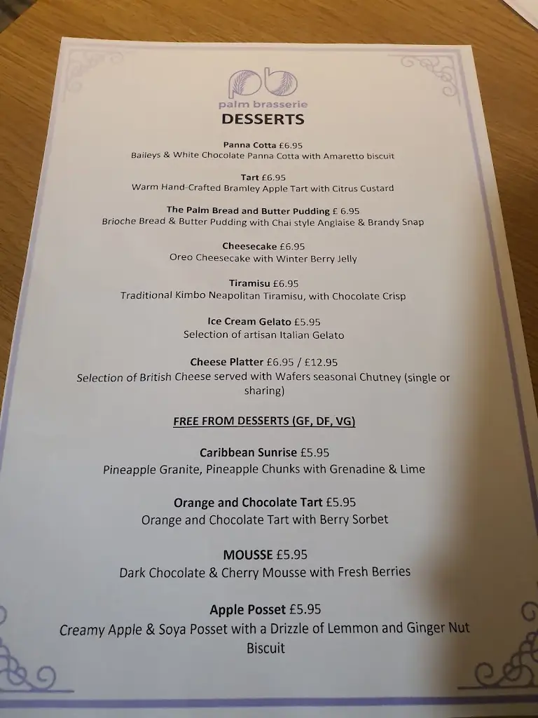 Menu_The Palm Brasserie_Basingstoke_image_2