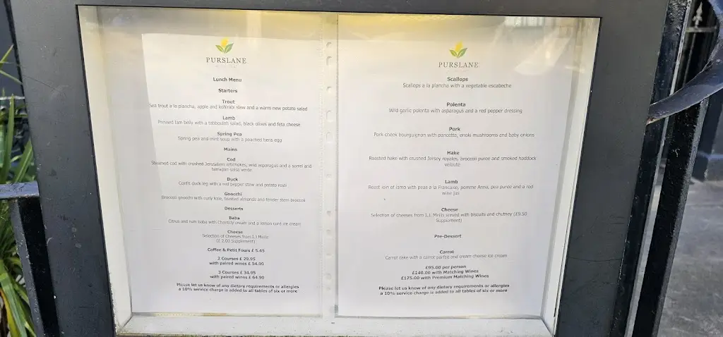 Menu_Purslane Restaurant_Saint Stephen_image_1