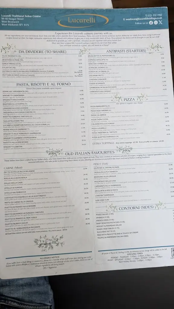 Menu_Lucarelli Restaurant_Sandwell_image_1