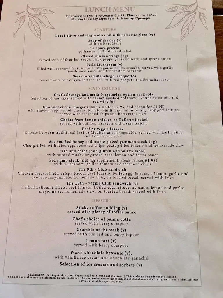 Menu_The Lewisham Bar & Restaurant_Sandwell_image_3