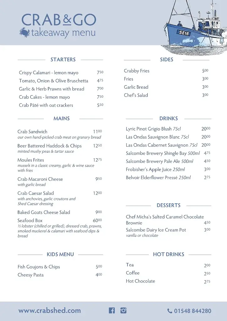 Menu_Crab Shed Salcombe_Salcombe_image_2