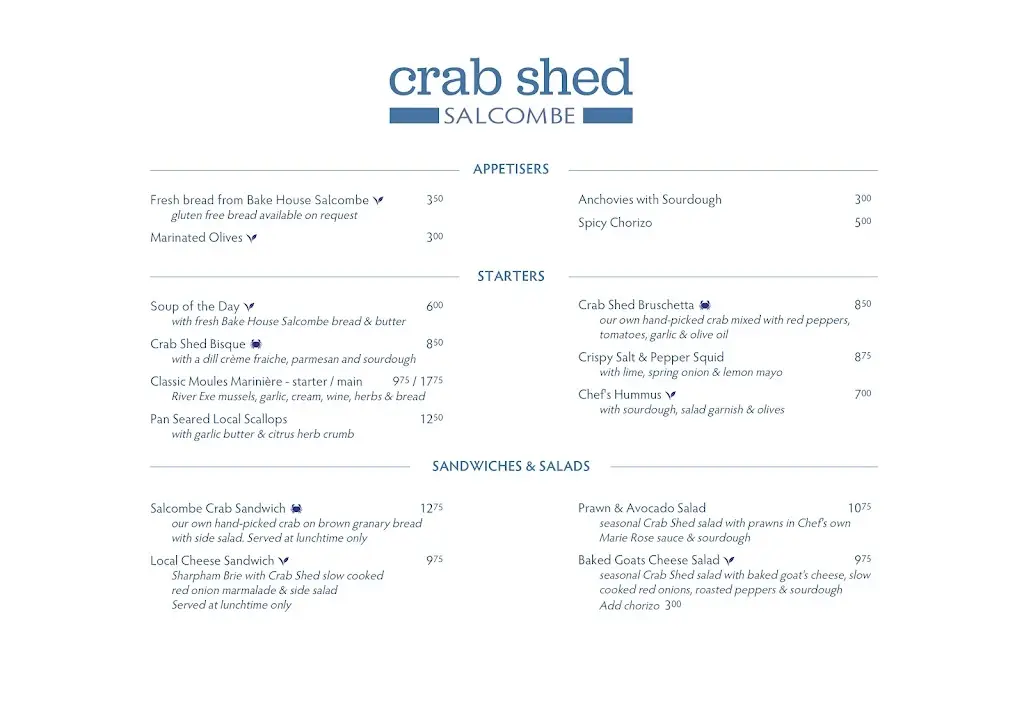 Menu_Crab Shed Salcombe_Salcombe_image_4