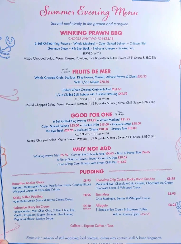 Menu_The Winking Prawn_Salcombe_image_3