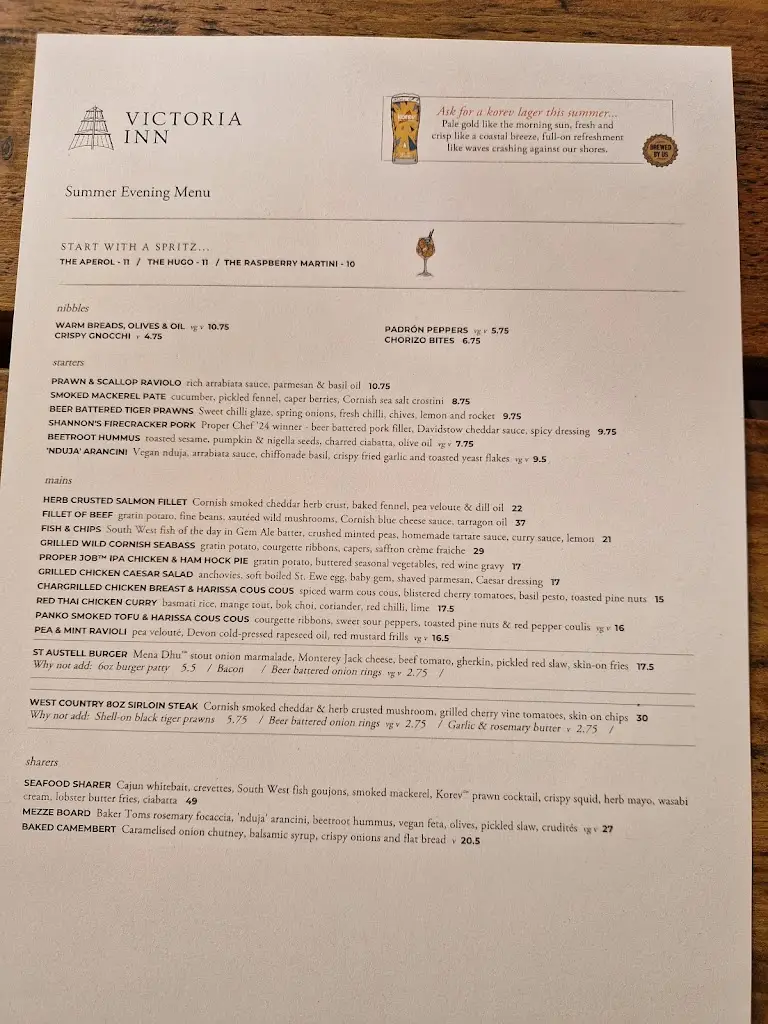 Menu_Victoria Inn, Salcombe_Salcombe_image_2