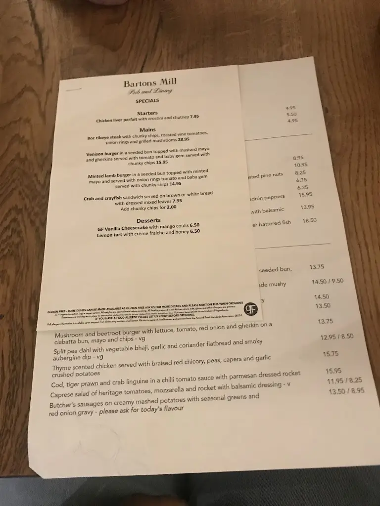 Menu_Bartons Mill_Basingstoke_image_3
