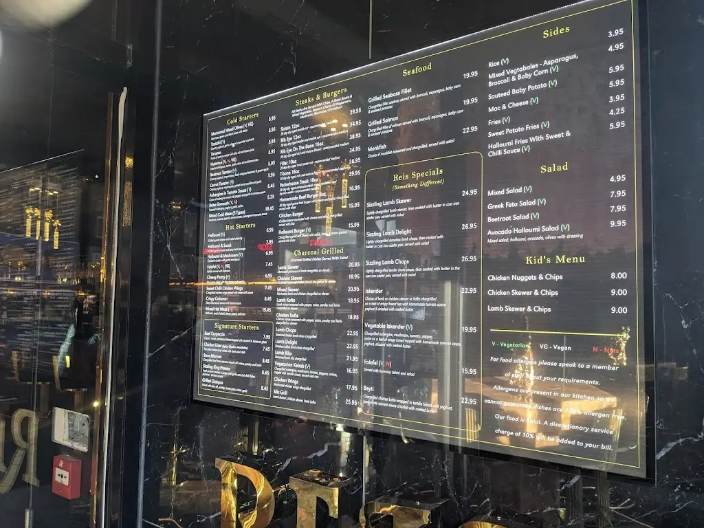 Menu_Reis Grill & Bar_Ruislip_imagen_3