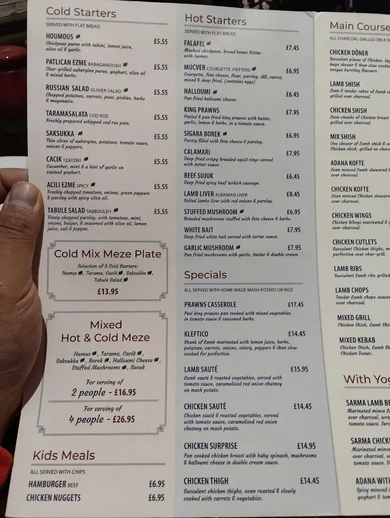 Menu_Istanbul Meze Grill_Ruislip_immagine_1