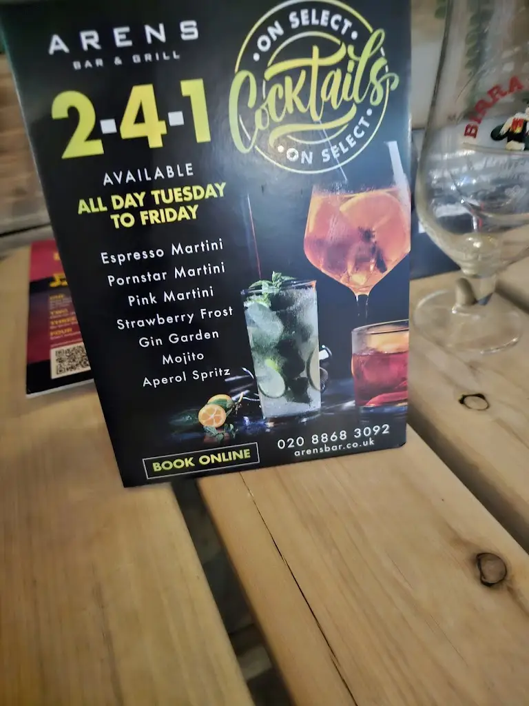 Menu_Arens Bar & Grill at The Six Bells_Ruislip_image_2