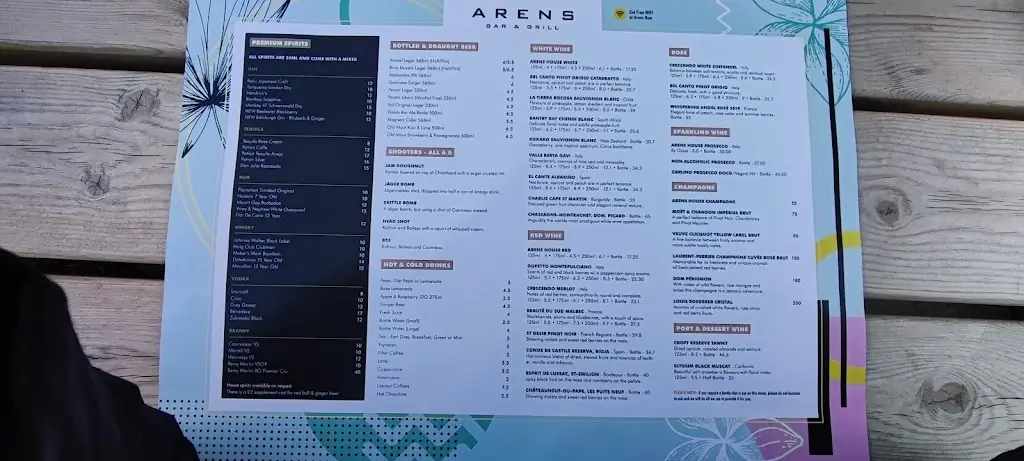 Menu_Arens Bar & Grill at The Six Bells_Ruislip_image_3