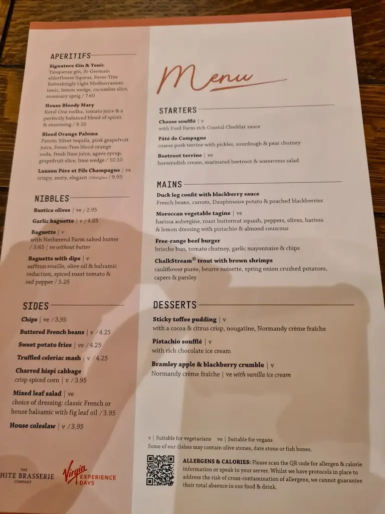 Menü_The White Bear_Ruislip_Bild_3