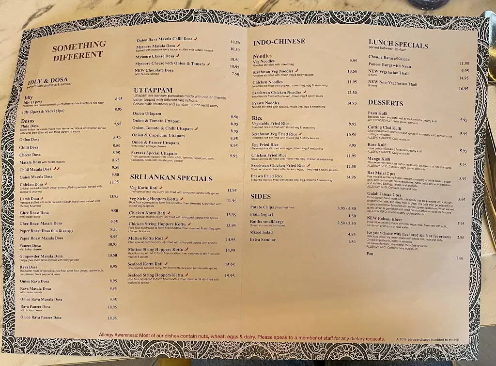 Menu_Sarasas_Ruislip_image_2