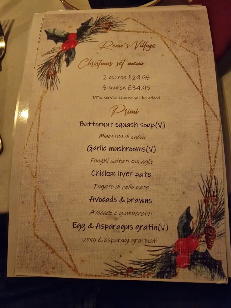 Menu_Remos Village_Ruislip_image_1