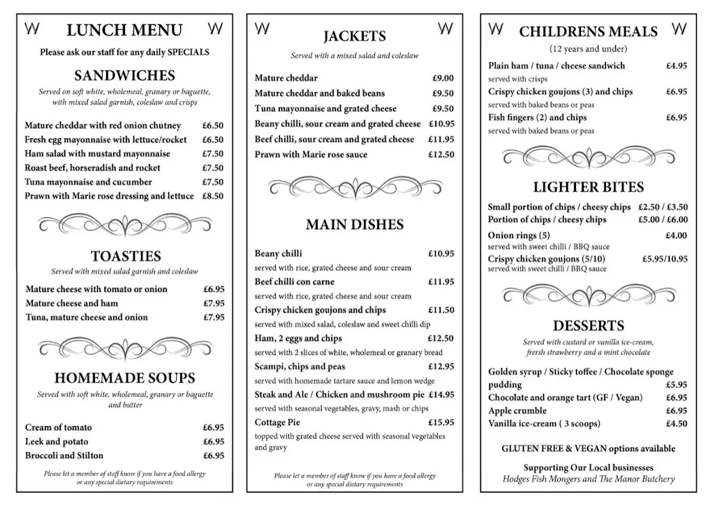 Menu_The Woodman_Ruislip_image_1