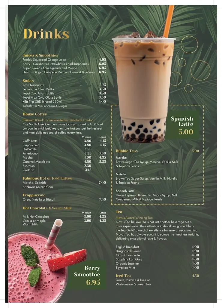 Menu_Anabella's at The Swan_Ruislip_image_4