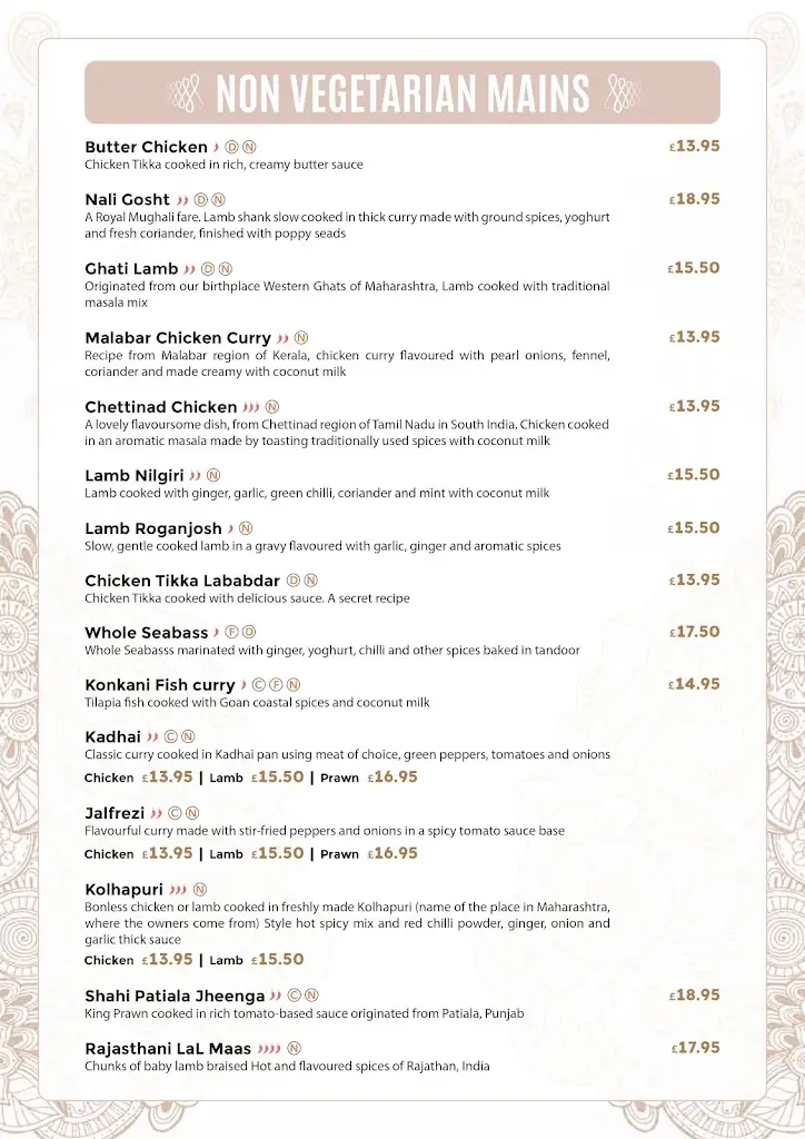 Menu_Spices and Spirits_Basingstoke_image_3
