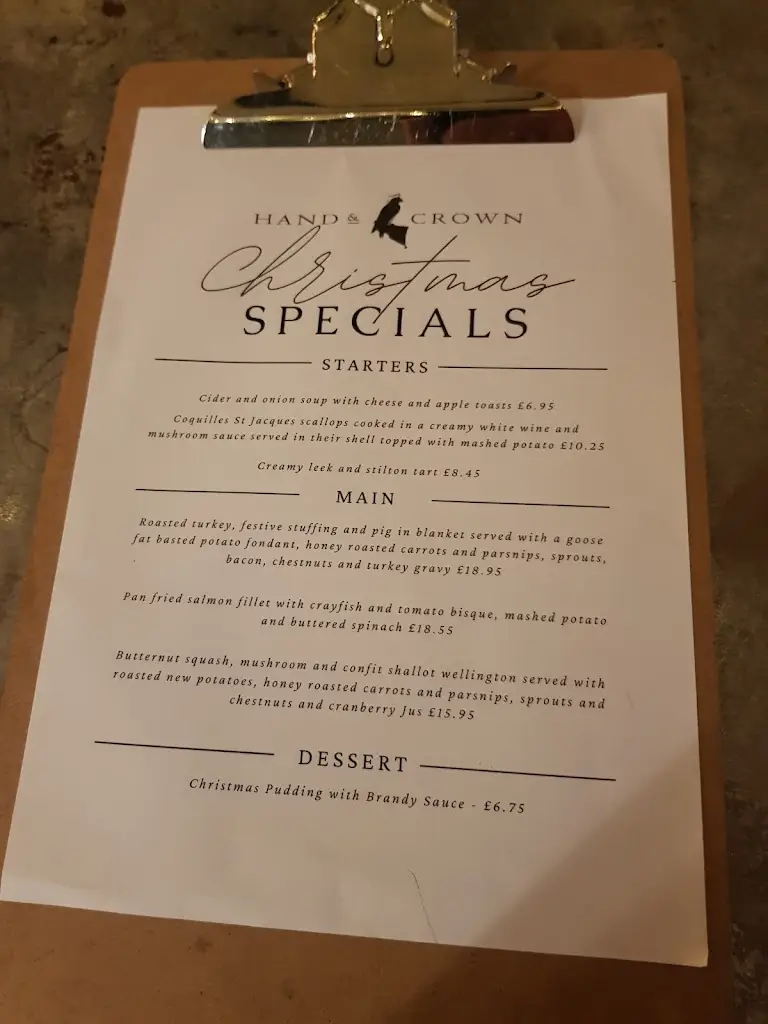 Menu_The Hand & Crown_Sawbridgeworth_immagine_1