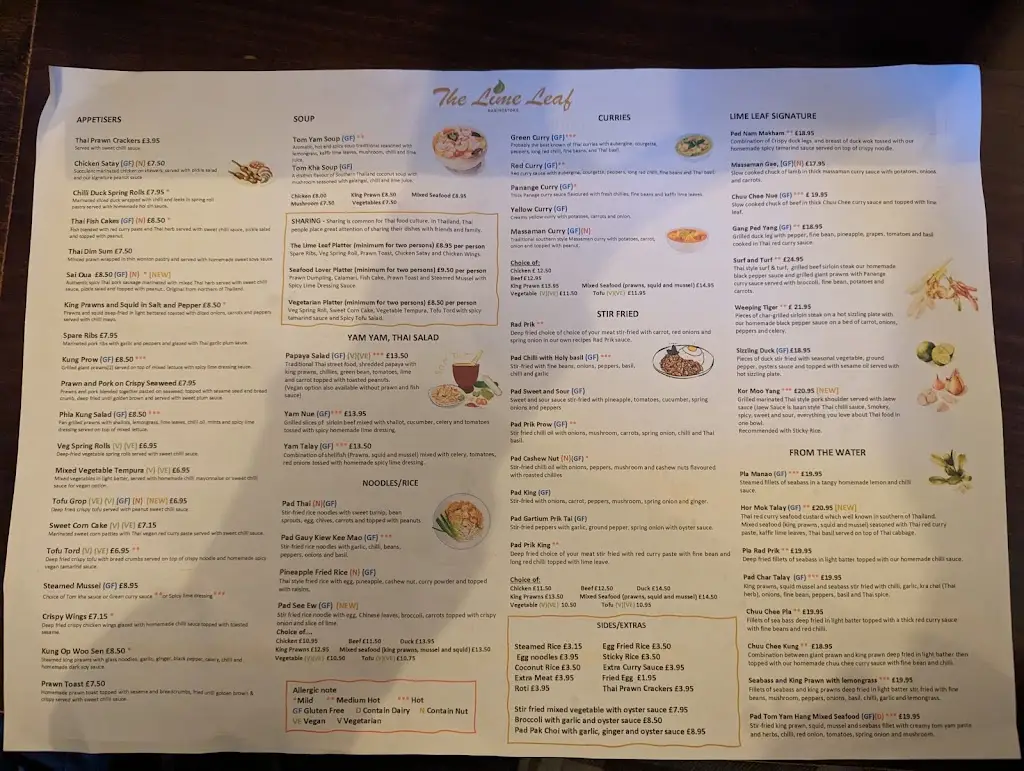 Menu_The Lime Leaf_Basingstoke_image_2