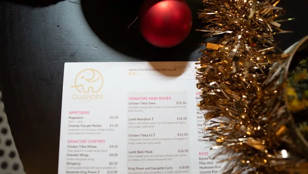 Menu_Chandini Indian_Sawbridgeworth_image_2