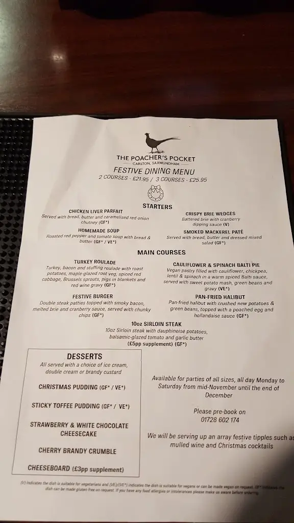 Menu_The Poachers Pocket_Saxmundham_image_4