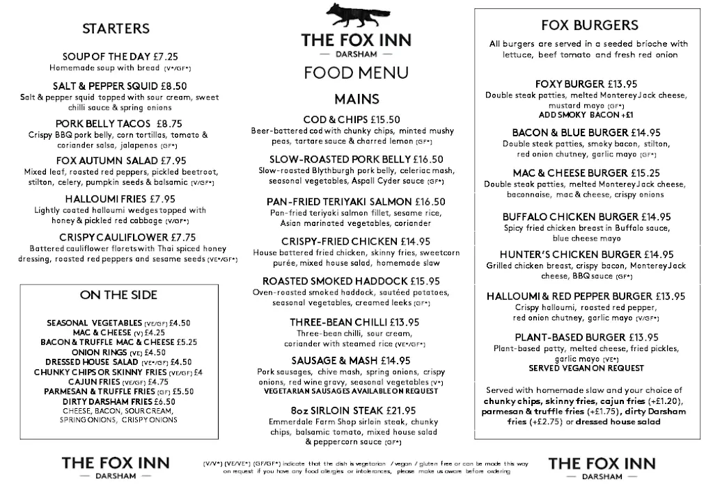 Menu_The Fox Inn_Saxmundham_image_2