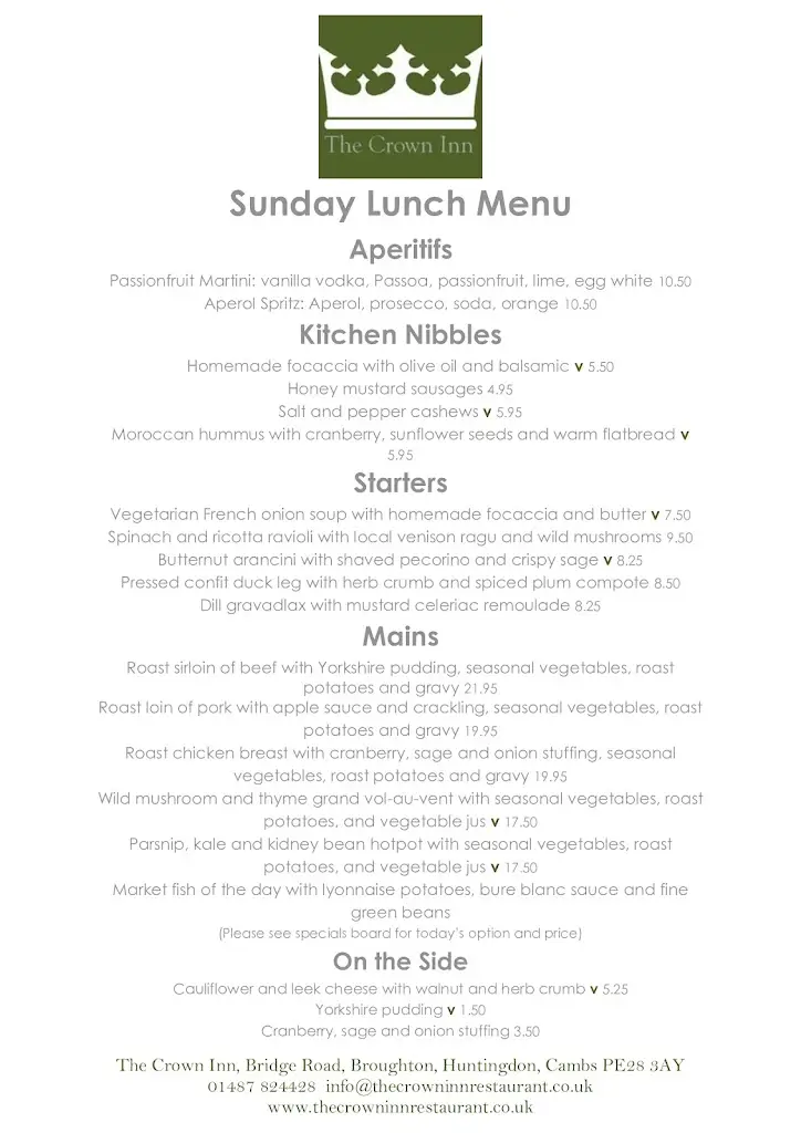 Menu_The Crown Inn_Sawtry_image_4