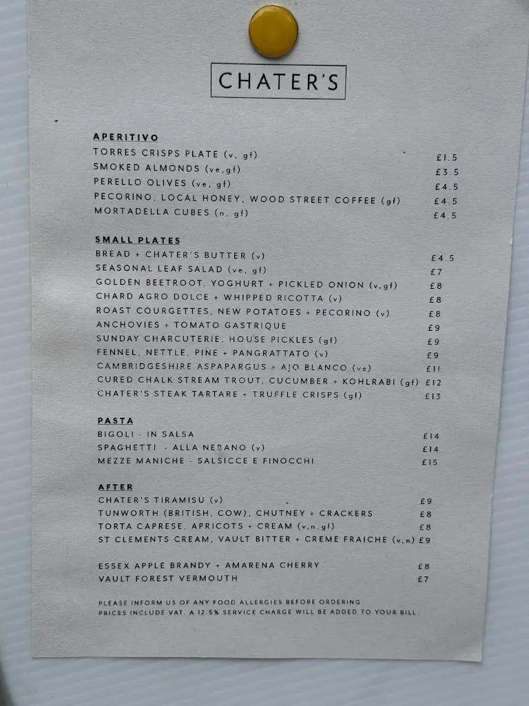 Menu_Chater's_Saffron Walden_immagine_2