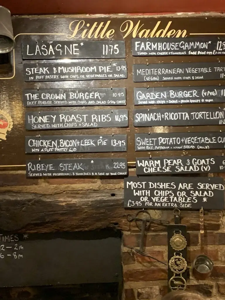 Menu_The Crown Inn_Saffron Walden_image_1