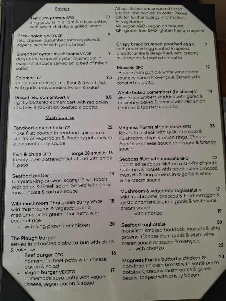 Menu_The Plough_Saffron Walden_image_2
