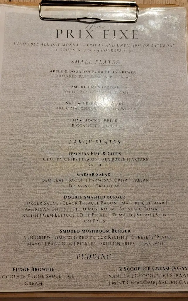 Menu_The Cross Keys_Saffron Walden_image_2