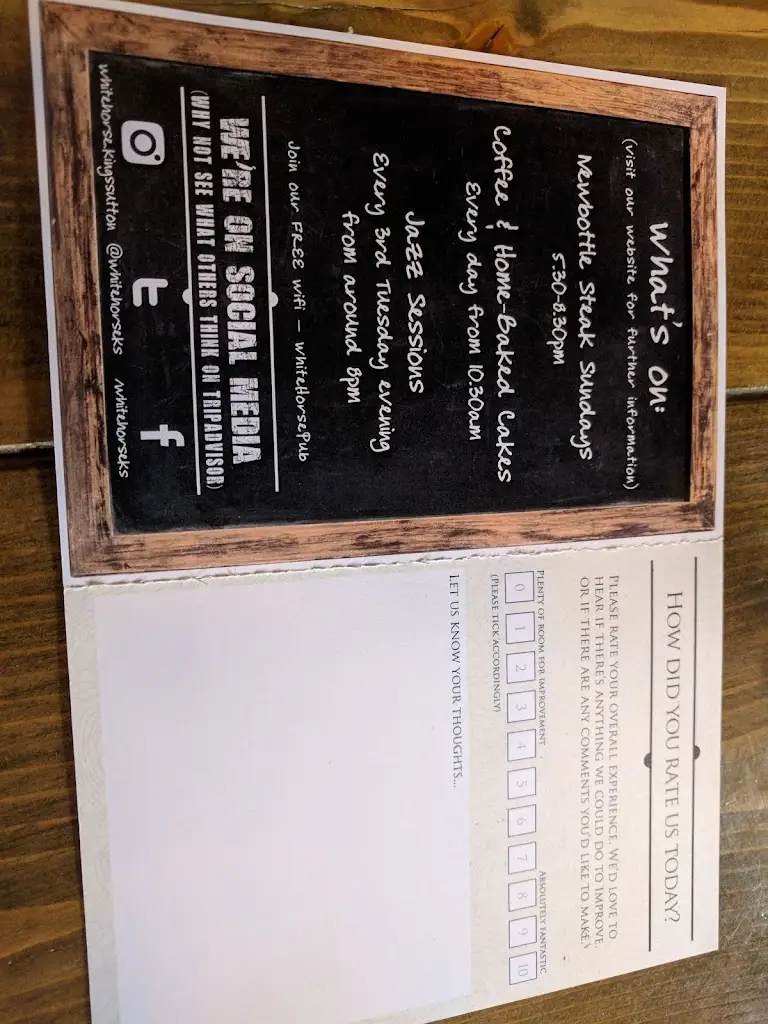 Menu_The White Horse_Adderbury_image_4