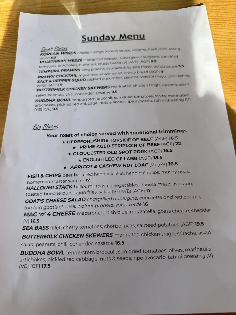 Menu_Coach & Horses_Saffron Walden_image_4