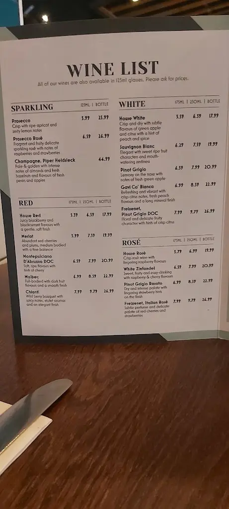 Menu_Bella Italia - Basildon_Basildon_image_3