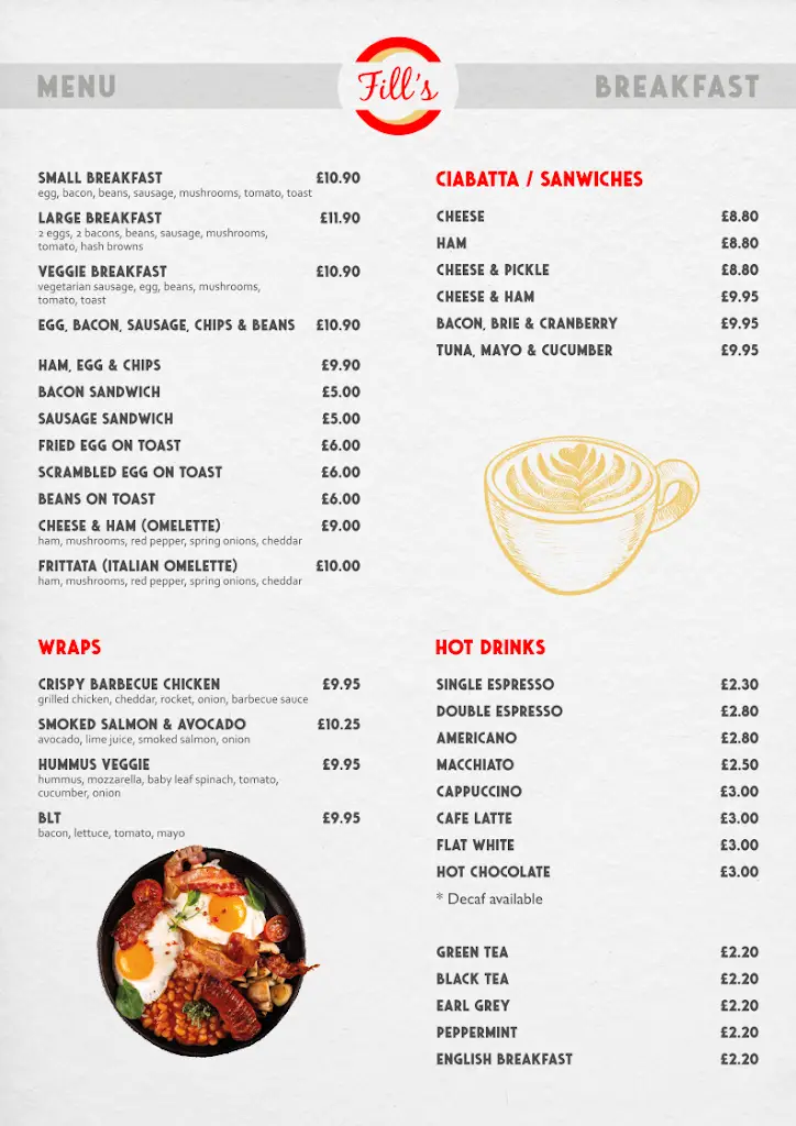 Menu_Fill's Café_Saffron Walden_image_1