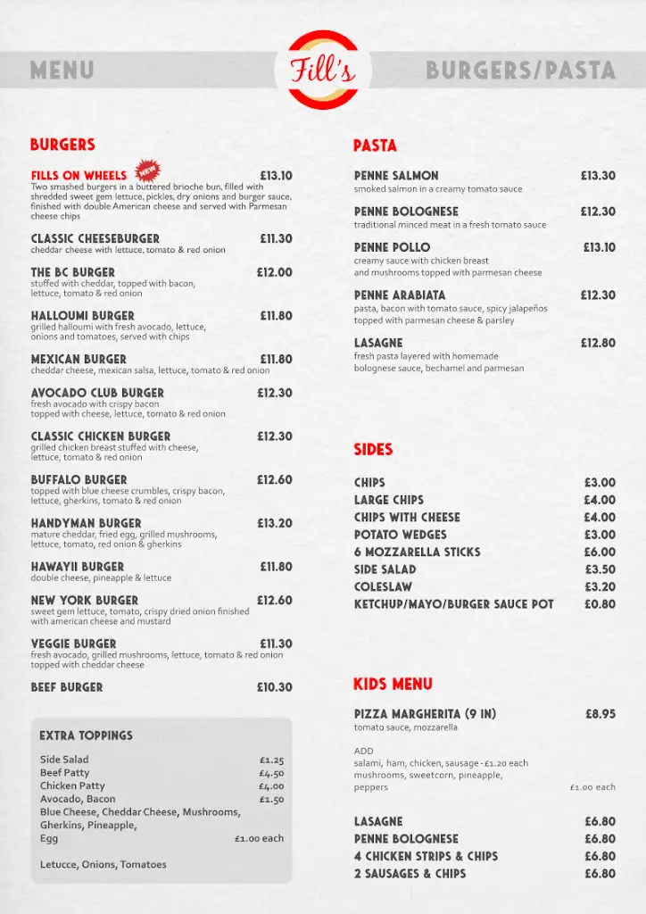 Menu_Fill's Café_Saffron Walden_image_2
