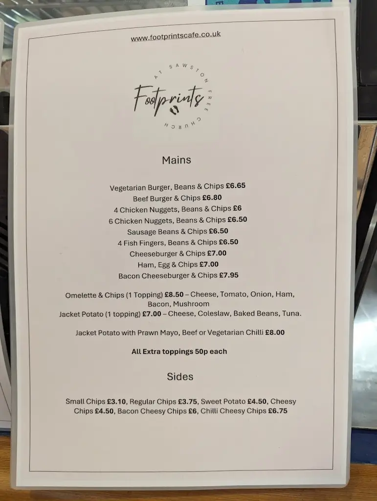 Menu_Footprints Cafe_Sawston_image_1