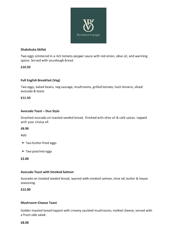 Menu_Breakfast Voyage_Sawston_image_3
